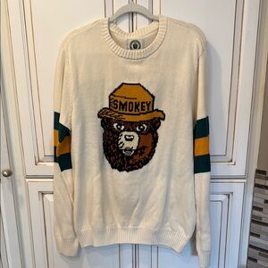 American Needle Cream Smokey Bear Sweater
